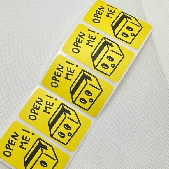 100pcs open me sticker | Stickers for Poshmark | shipping supplies | 2x1 - Picture 6 of 6